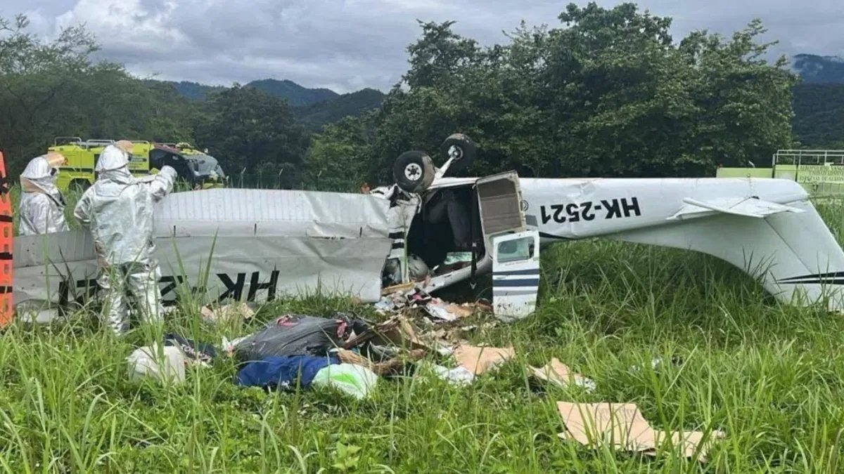 Cuatro muertos deja accidente de avioneta tras despegar de Villavicencio